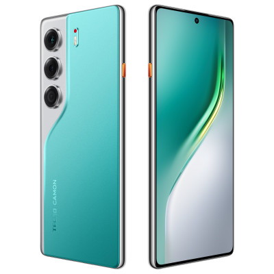 TECNO Смартфон Camon 40 (CM5) 6.78" 8/256ГБ, 2SIM, 5200мА•год, Emerald Lake Green