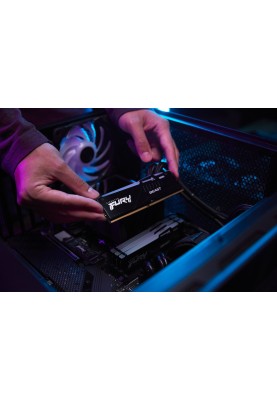 Kingston Пам'ять до ПК DDR5 6000 8GB FURY Beast Black RGB