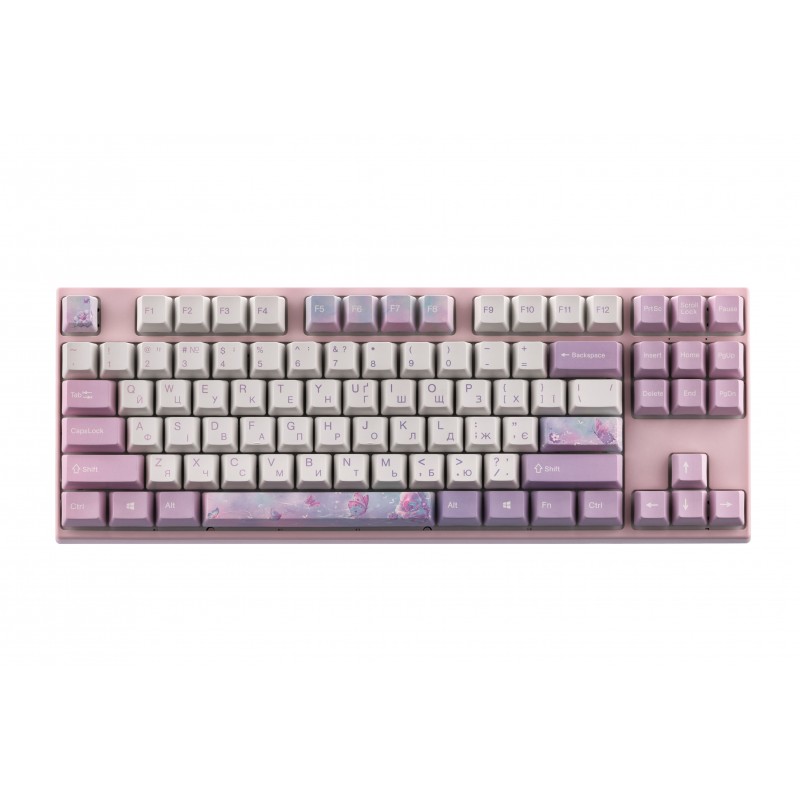 Varmilo Клавіатура механічна VED87 Dreams On Board 87Key, Cherry Mx Brown, BT/USB-A, EN/UKR, No Led, Рожевий