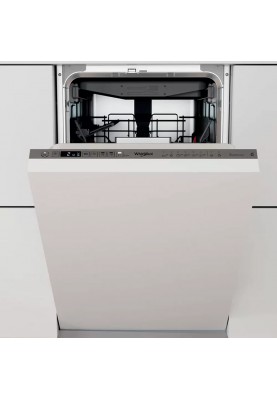 Whirlpool Посудомийна машина вбудована, 10компл., A+++, 45см, дисплей, інвертор, 3й кошик, білий