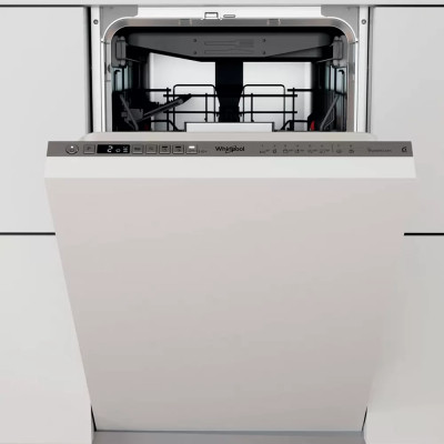 Whirlpool Посудомийна машина вбудована, 10компл., A+++, 45см, дисплей, інвертор, 3й кошик, білий