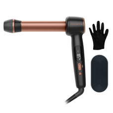 Rowenta Стайлер Twist Curl, автоматичний, темп.режимів-4, 150C–210С, кераміка, рукавича та термопідкладка, чорно-золотий