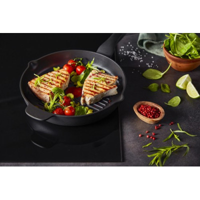 Tefal Сковорода гриль Unlimited, 26см, алюміній, чорний