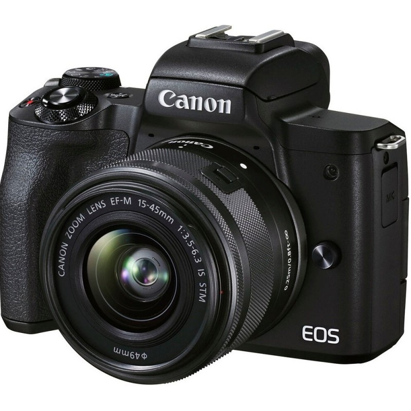 Canon Цифрова фотокамера EOS M50 Mk2 + 15-45 IS STM VLogger Kit Black