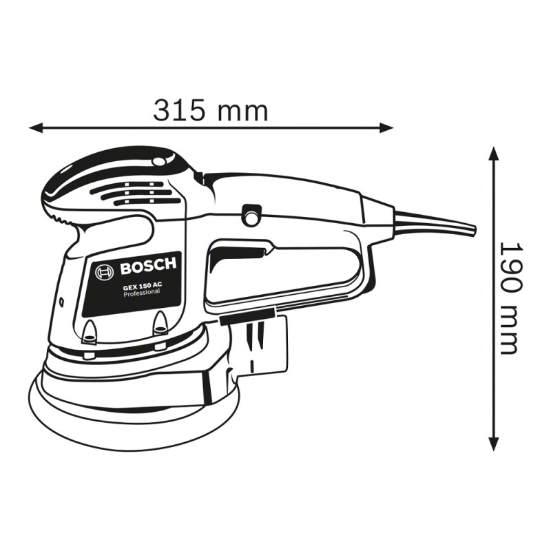 Bosch Шліфмашина ексцентрикова GEX 34-150