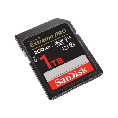 SanDisk Карта пам'яті SD 1TB C10 UHS-I U3 R200/W140MB/s Extreme Pro V30