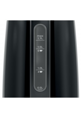 Bosch Електрочайник, 1.7л, метал, чорний