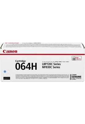 Canon Картридж 064H MF832Cdw/LBP722Cdw Cyan (10500 стор.)