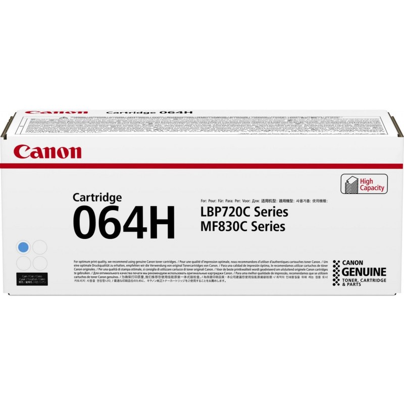 Canon Картридж 064H MF832Cdw/LBP722Cdw Cyan (10500 стор.)