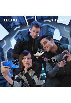 TECNO Смартфон POVA 5 (LH7n) 6.78" 8/256GB, 2SIM, 6000mAh, Mecha Black