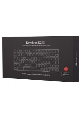 Keychron Клавіатура K3 84 Key Gateron Red WL UA White