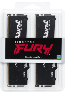 Kingston Пам'ять ПК DDR5 16GB KIT (8GBx2) 6000 FURY Beast RGB