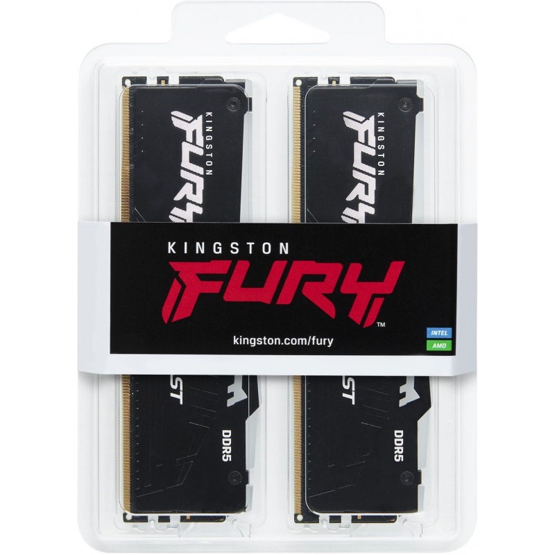 Kingston Пам'ять ПК DDR5 16GB KIT (8GBx2) 6000 FURY Beast RGB