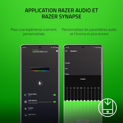 Razer Акустична система Leviathan V2 X 7.1 USB-C/BT RGB, чорный