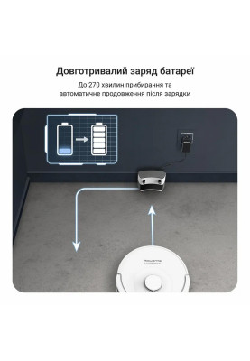 Rowenta Робот-пилосос миючий X-Plorer Serie 90, 6000ПаВт, h=9.7см, 0.26л, конт пилок -0.29л, автон.