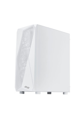 2E Gaming Корпус Aruba G3313W, без БЖ 1xUSB3.0, 2xUSB2.0, 5x120мм ARGB, VGA 300мм, LCS ready, HUB, TG Side Panel, ATX, білий