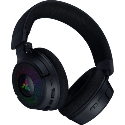 Razer Гарнітура ігрова Kraken V4, USB-A/WL/BT, RGB, чорний Razer Гарнітура ігрова Kraken V4, USB-A/WL/BT, RGB, чорний