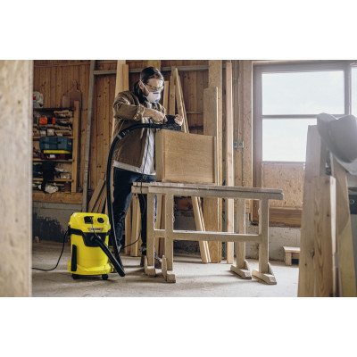 Karcher Господарський пилосос WD 3 P V-17/4/20, 1000 ВТ, 17л, 4м, 4.858 кг