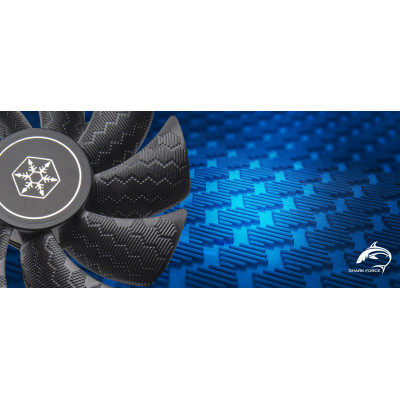 SilverStone Корпусний вентилятор Shark Force SF120B, 120mm, 2500rpm, 4pin PWM, 41.2dBa