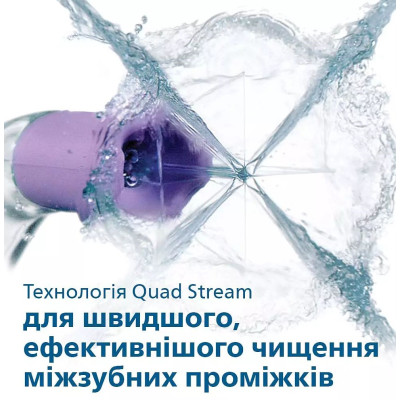 Philips Іригатор портативний Sonicare Cordless Power Flosser 3000, чаша 250 мл, чохол, 2 насадки , білий