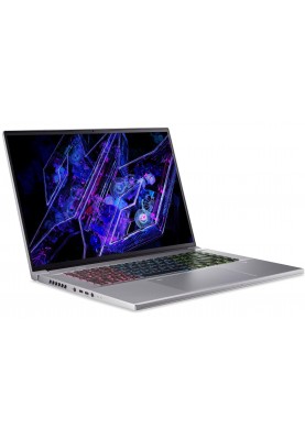 Acer Ноутбук Predator Triton Neo 16 PTN16-51 16" WQXGA, Intel U7-155H, 16GB, F1TB, NVD4060-8, Lin, сріблястий