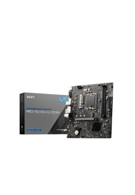 MSI Материнська плата PRO H610M-G DDR4 s1700 H610 2xDDR4 HDMI DP D-Sub mATX
