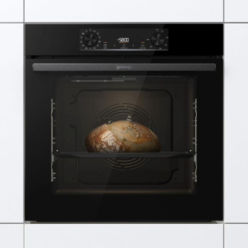 Gorenje Комплект (духовка електрична BOS6737E06BG + поверхня індукційна GI6401BSC), 743032, чорн