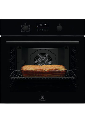 Electrolux Духовий шафа Electrolux електричний, 72л, A++, дисплей, конвекція, піроліз, телескопічні напрямні, чорний