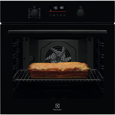 Electrolux Духовий шафа Electrolux електричний, 72л, A++, дисплей, конвекція, піроліз, телескопічні напрямні, чорний