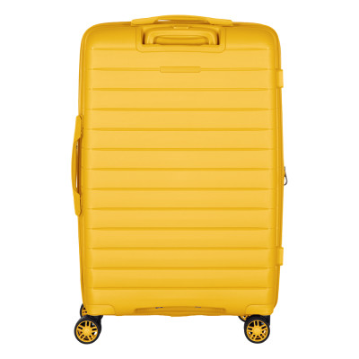 2E Валіза, Aero, поліпропілен, середня, 63/78 л, TSA, 4 колеса, EXP, янтарно-жовтий