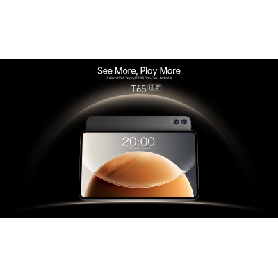 TECLAST Планшет T65 13.4" 8ГБ, 128ГБ, LTE, 8000мА•год, Android, сірий TECLAST Планшет T65 13.4" 8ГБ, 128ГБ, LTE, 8000мА•год, Android, сірий