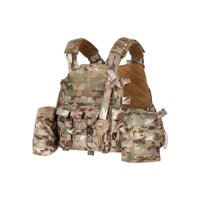 2E Tactical Плитоноска, Тип 1, з кишенями для бічного захисту і підсумками, Молле, камуфляж