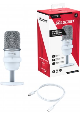 HyperX Мікрофон SoloCast, White