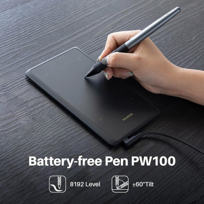 Huion Графічний планшет 4.17"x 2.6" H420X USB-C чорний Huion Графічний планшет 4.17"x 2.6" H420X USB-C чорний