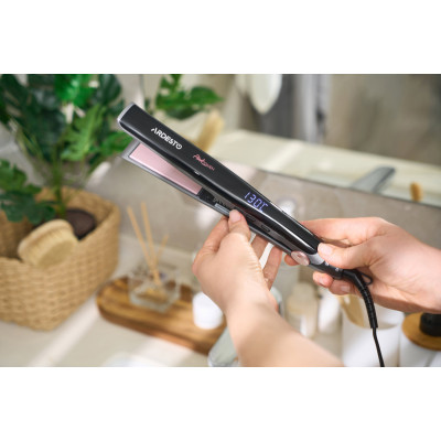 ARDESTO Випрямляч Ardesto Pink Touch, 32Вт, 110-200C, кераміка, сірий+рожевий ARDESTO Випрямляч Ardesto Pink Touch, 32Вт, 110-200C, кераміка, сірий+рожевий