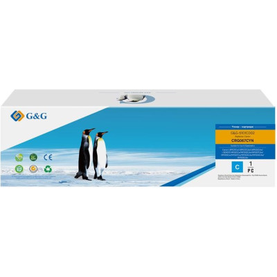 G&G Картридж G&G для Canon 067 MF651Cw/MF655Cdw/MF657Cdw/LBP631Cw/LBP633Cdw Cyan (1250 стор)