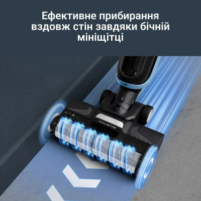 Rowenta Пилосос Rowenta безпровідний миючий X-Clean 2, 120Вт, конт пилок -0.44л, конт для води-0.73л, автон. робота до 35хв, вага-5кг, НЕРА, чорно-блакитний Rowenta Пилосос Rowenta безпровідний миючий X-Clean 2, 120Вт, конт пилок -0.44л, конт для води-0.73л, автон. робота до 35хв, вага-5кг, НЕРА, чорно-блакитний