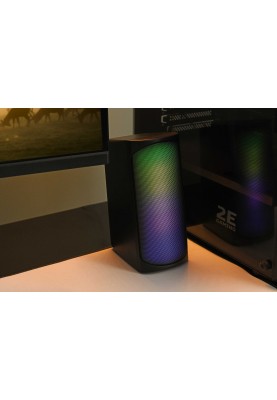 2E Акустична система PCS231 RGB Matrix, 2.0, USB, Black