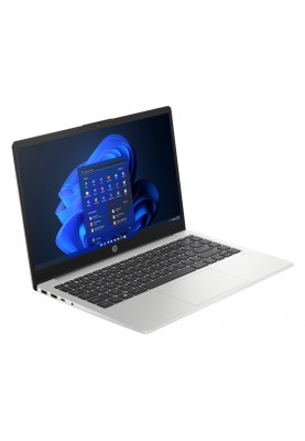 HP Ноутбук 240-G10 14" FHD IPS AG, Intel i7-1360P, 16GB, F1024GB, UMA, DOS, сріблястий