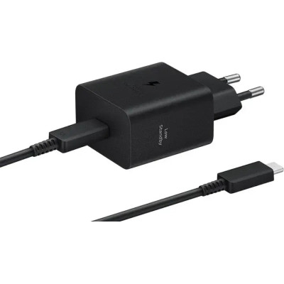 Samsung Зарядний пристрій 45Вт USB-С PD PPS, кабель USB-C > USB-C, 1.8м, чорний