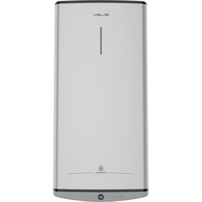 Ariston Водонагрівач електр. плаский слім VELIS TECH 80 EU, 80л, 2*1,5кВт, ун. монтаж, електр. кер-ння, B, Італія, Сірий