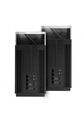 ASUS Маршрутизатор ZenWiFi Pro ET12 AXE11000 Wi-Fi6E 2PK 2xGE LAN 1x2.5GE LAN 1x2.5GE LAN 1x2.5GE WAN MU-MIMO OFDMA MESH