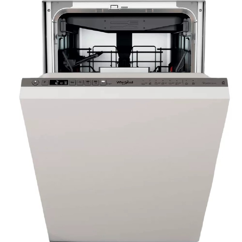 Whirlpool Посудомийна машина вбудована, 10компл., A+++, 45см, дисплей, інвертор, 3й кошик, білий