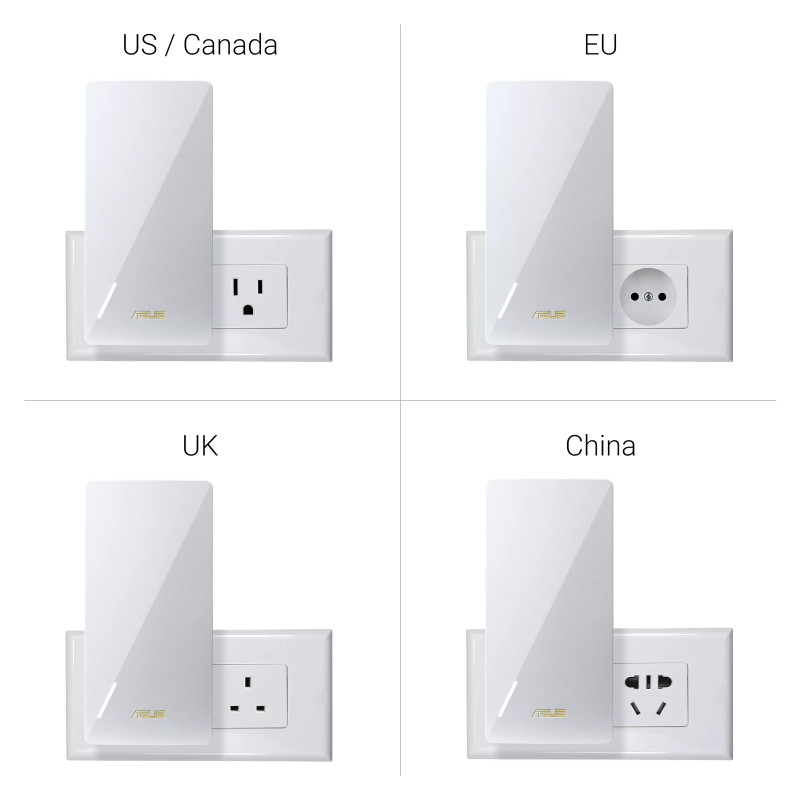 ASUS Розширювач покриття WiFi RP-BE58 AX3000 1xGE LAN, MESH EU