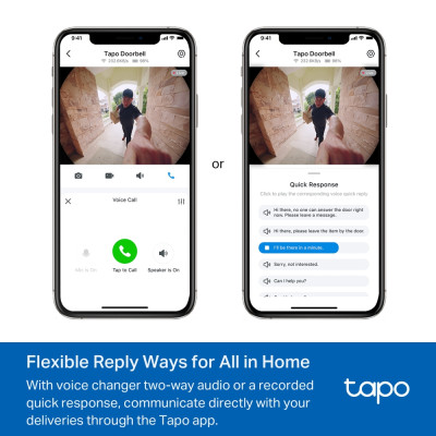 TP-Link Розумний відеодзвоник з акумулятором Tapo D235