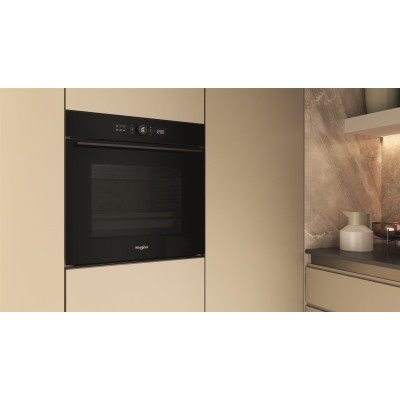 Whirlpool Духовий шафа Whirlpool електричний, 73л, A+, дисплей, конвекція, телескопічні напрямні, чорний