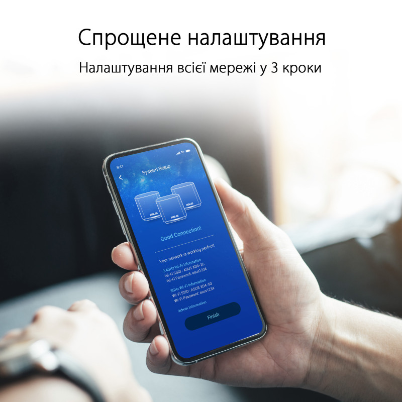 ASUS Маршрутизатор ZenWiFi XD5 3PK AX3000 1xGE LAN 1xGE WAN MU-MIMO MESH