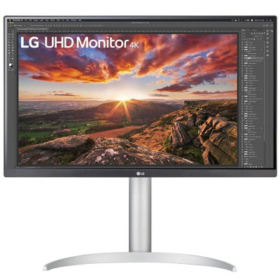 LG Монітор 27" 27UP850N-W 2xHDMI, DP, USB-C, MM, IPS, 3840x2160, DCI-P3 95%, FreeSync, Pivot, HDR400