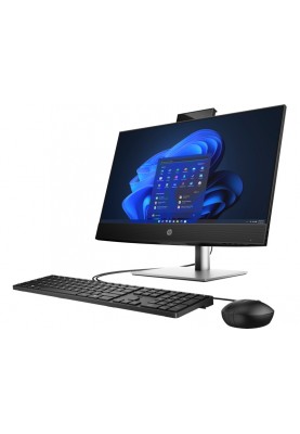 HP Комп'ютер персональний моноблок ProOne 440-G9 23.8" FHD IPS AG, Intel i5-12500T, 8GB, F512GB, UMA, WiFi, кл+м, 3р, DOS, чорний