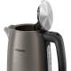 Philips Електрочайник Viva Collection, 1.7л, Strix, метал, чорно-мідний